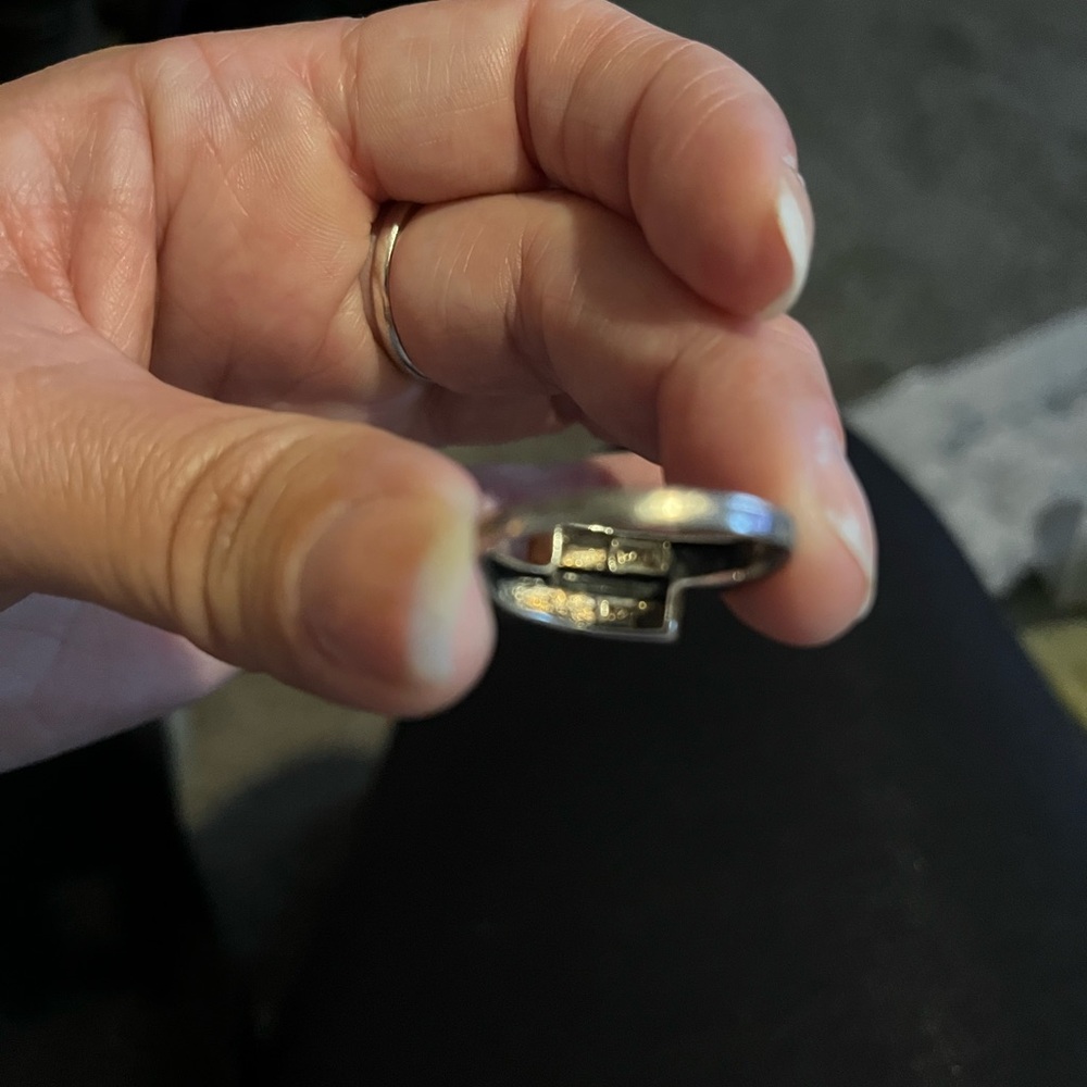 Colorful Mosaic Silver Ring - Picture 6 of 8